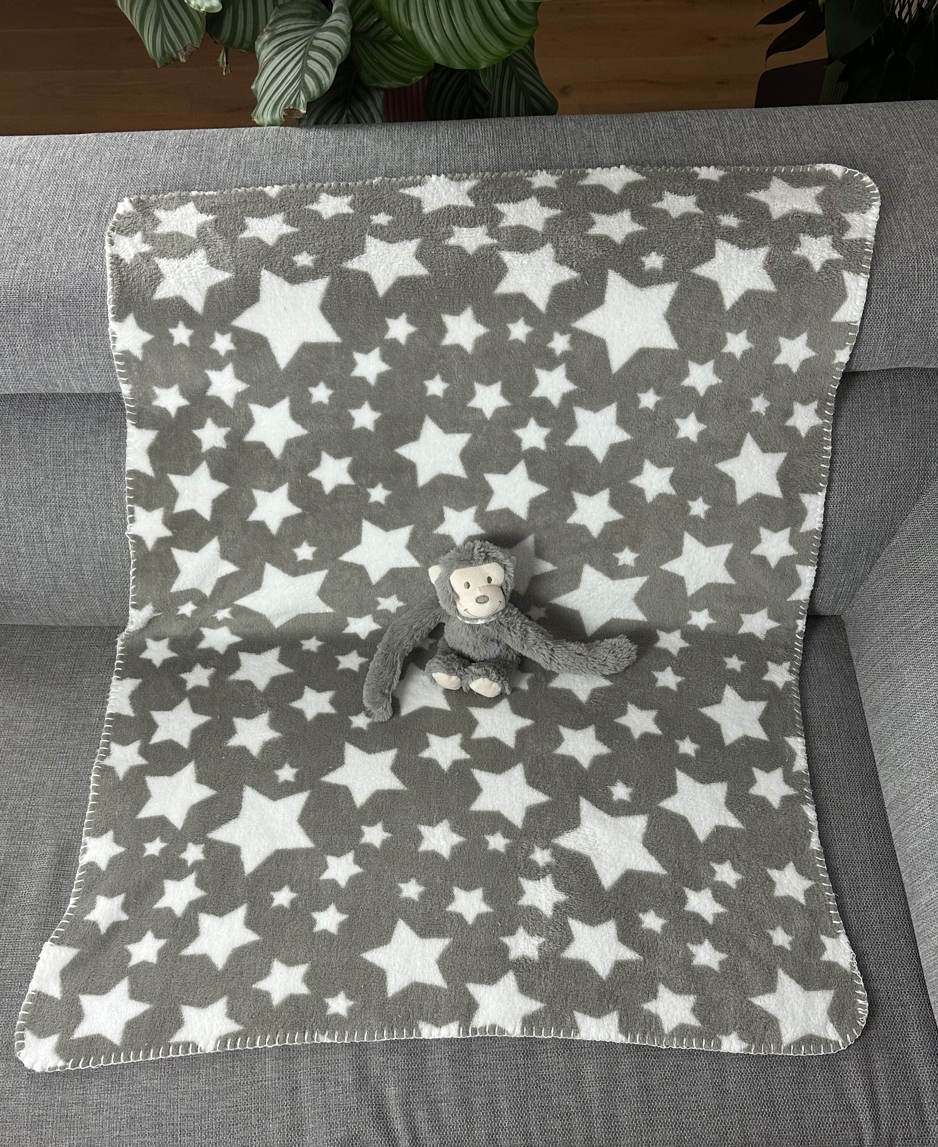 Knuffel met gepersonaliseerd fleecedeken