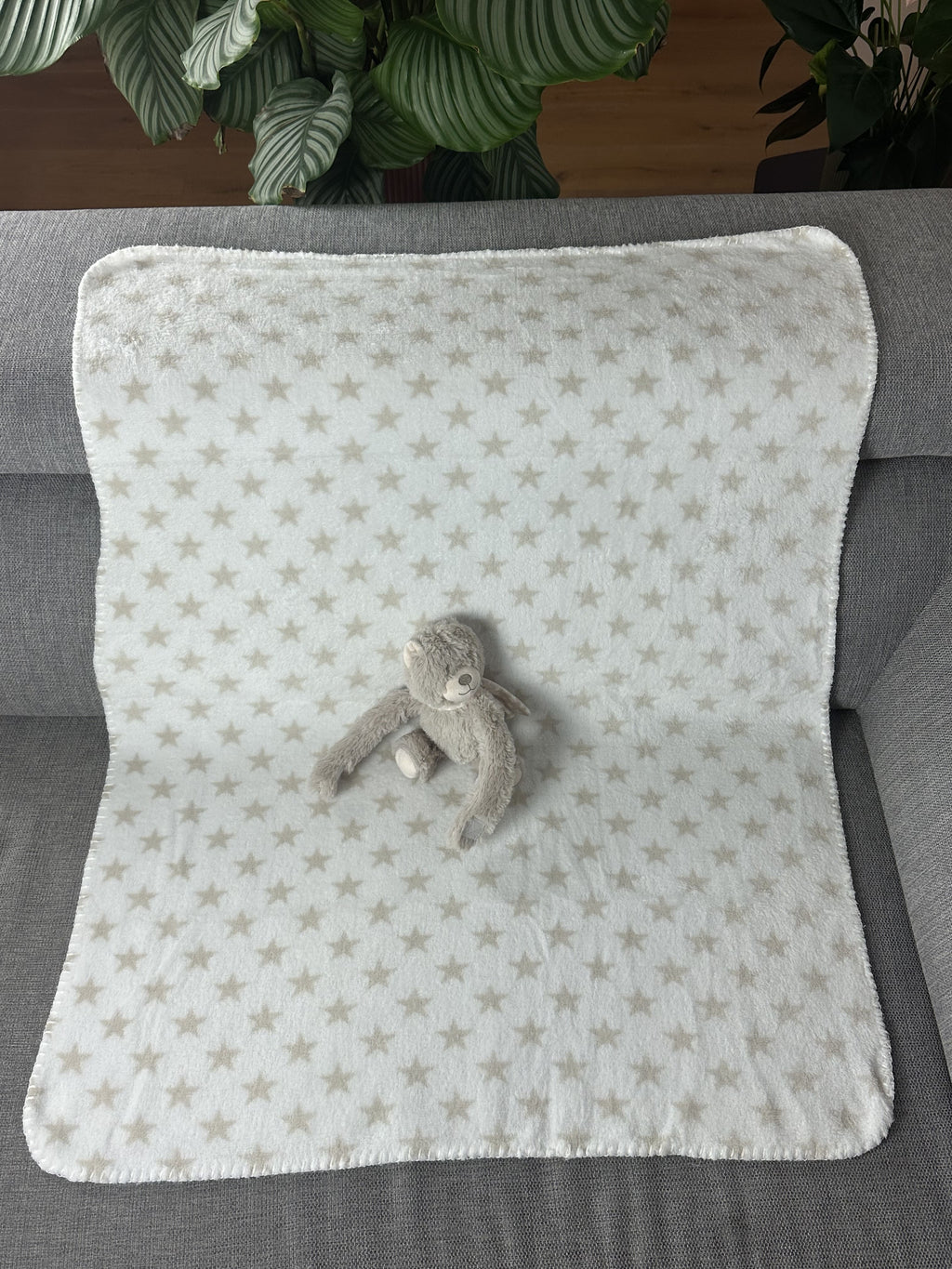 Knuffel met gepersonaliseerd fleecedeken