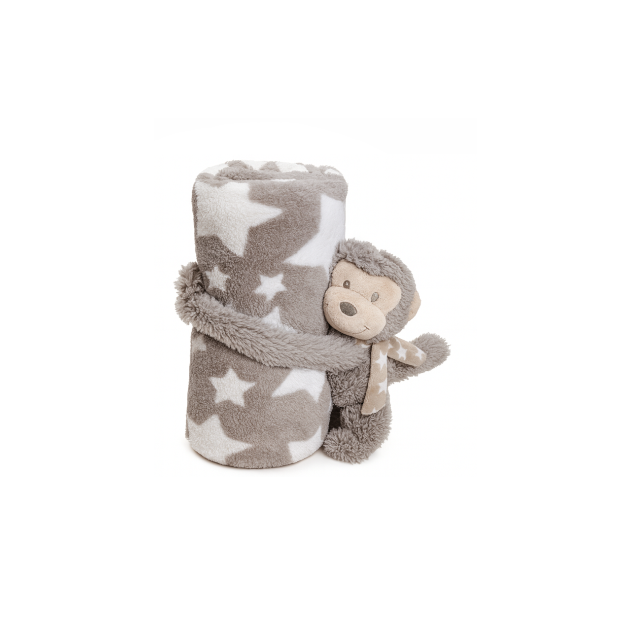 Knuffel met gepersonaliseerd fleecedeken