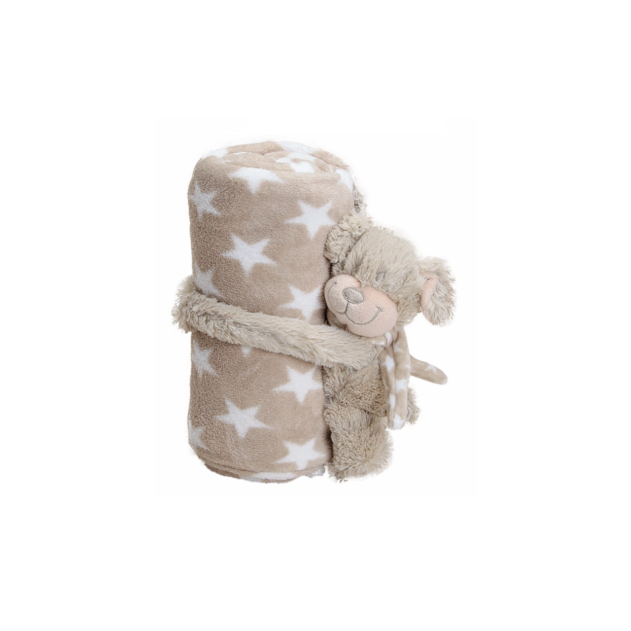 Knuffel met gepersonaliseerd fleecedeken