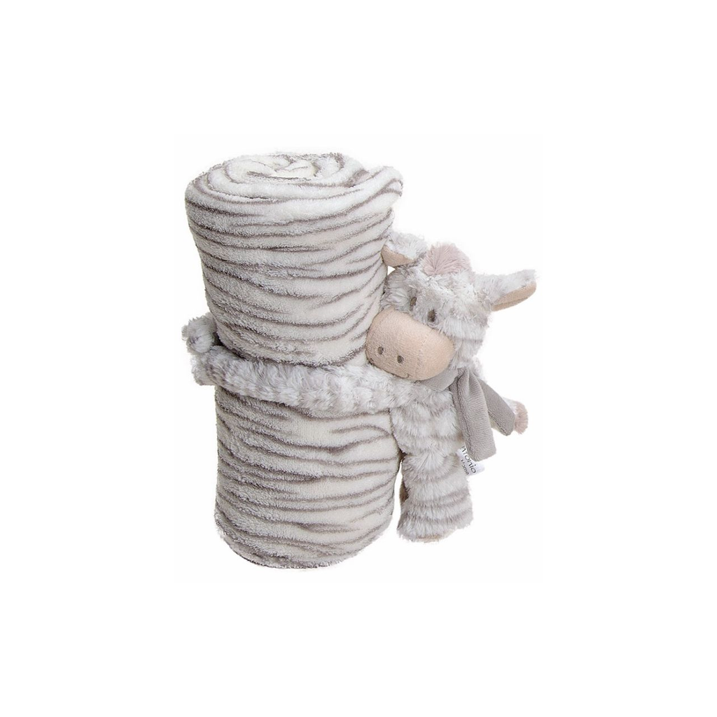 Knuffel met gepersonaliseerd fleecedeken
