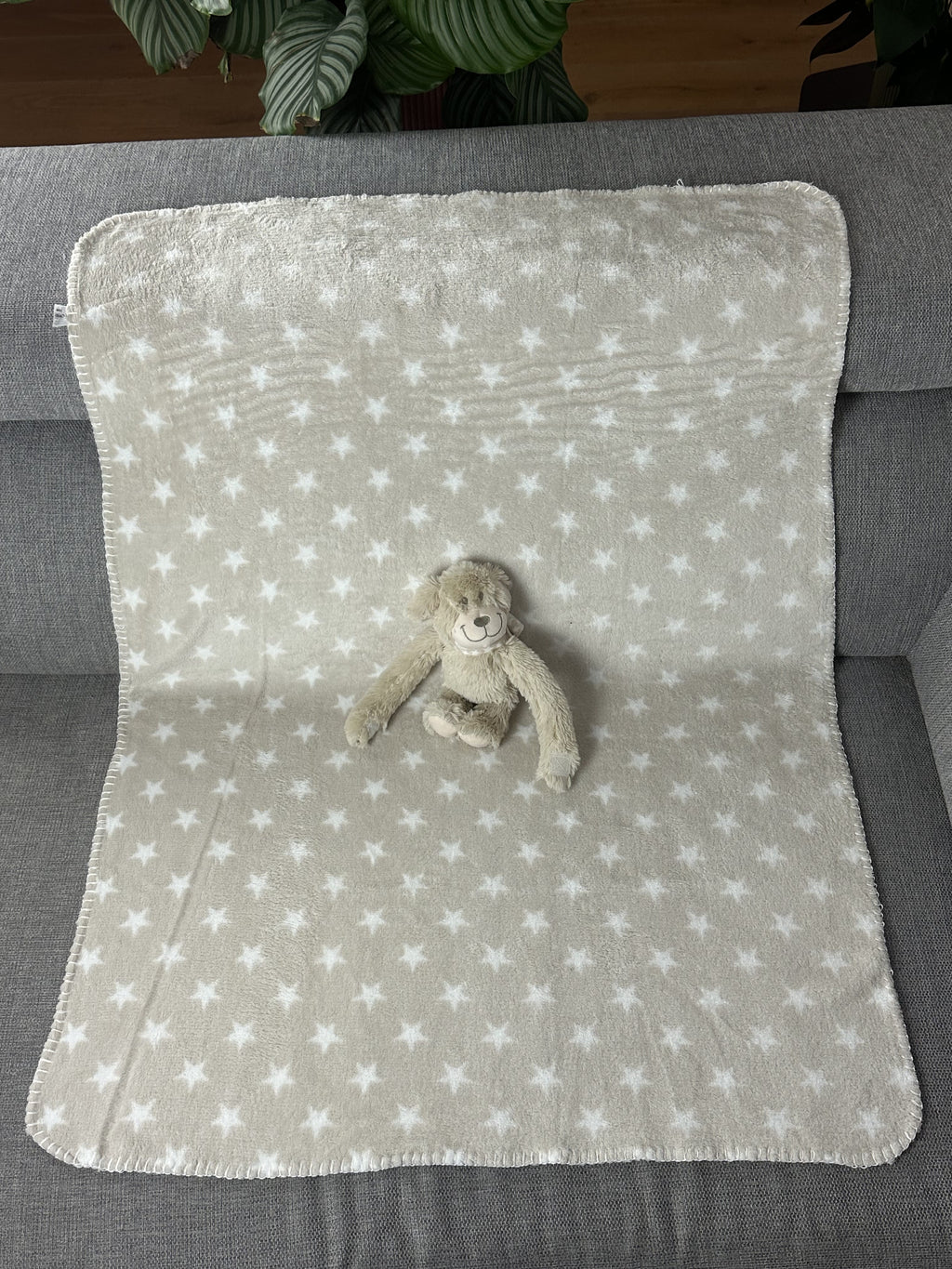 Knuffel met gepersonaliseerd fleecedeken