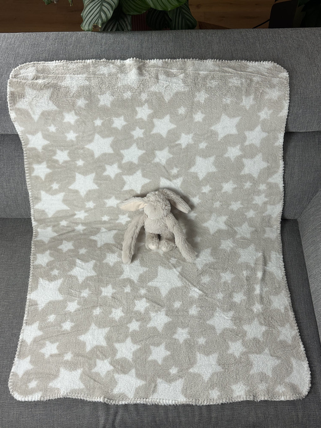 Knuffel met gepersonaliseerd fleecedeken