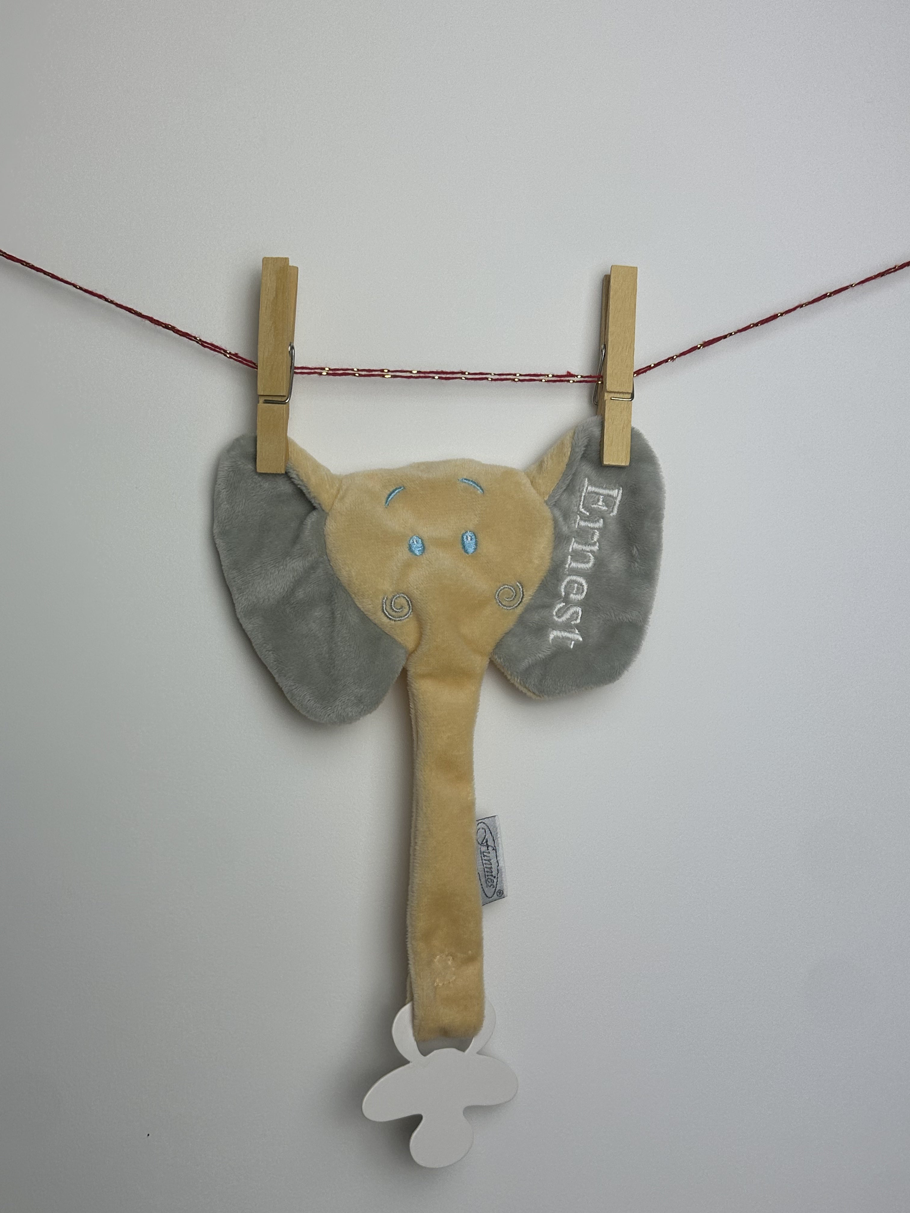 Gepersonaliseerd fopspeendoekje - Olifant