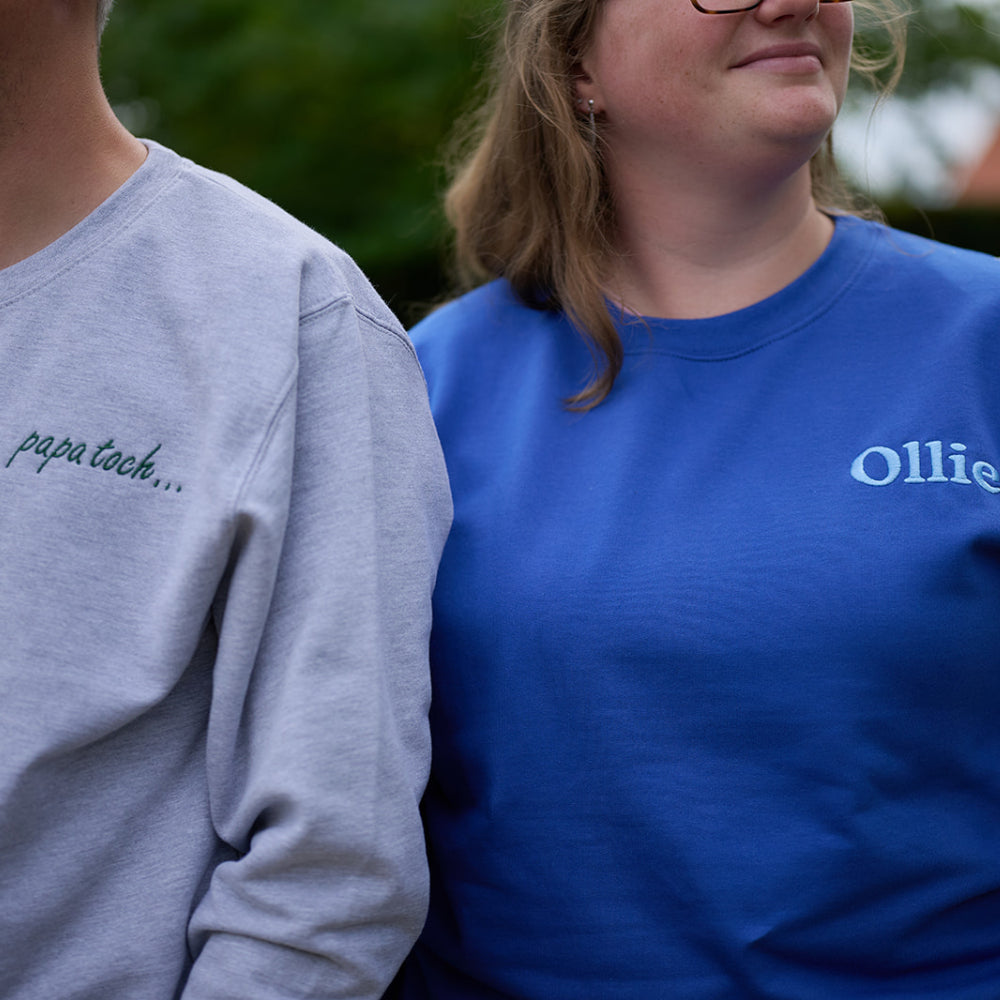 Gepersonaliseerde trui zonder kap