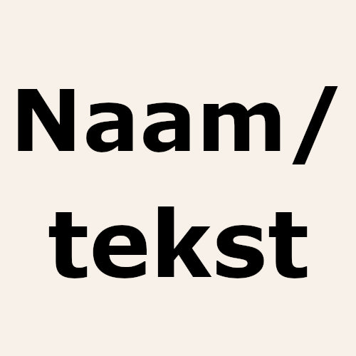 Korte tekst of naam (+€3)
